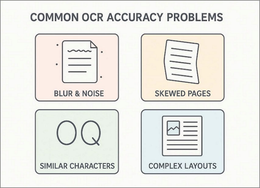 common ocr accuracy problems